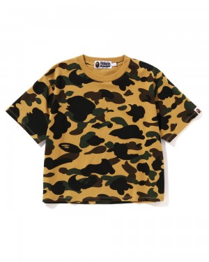 Bape 1st Mini T-shirts Damen Gelb | JQG-609843