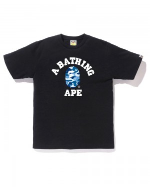 Bape ABC College T-shirts Herren Schwarz | OVS-391480