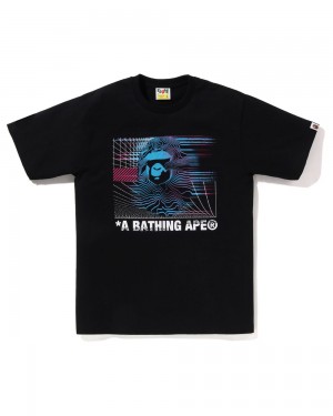 Bape Aero T-shirts Herren Schwarz | UIQ-301826