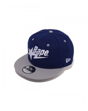 Bape BAPESTA New Era 9fifty Hüte Herren Königsblau Blau | XQR-843760