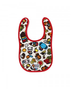 Bape Babies Baby Milo Mixed Fruit Bib Oberteile Kinder Weiß | SOK-218560