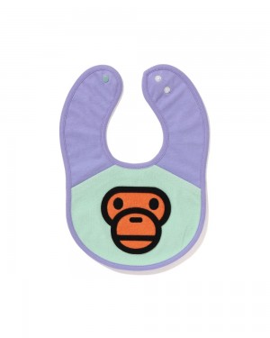 Bape Babies Baby Milo Pile Bib Oberteile Kinder Lila | WDM-702894