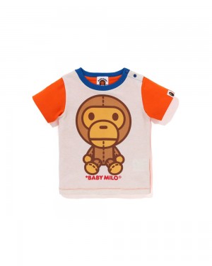 Bape Babies Baby Milo Toy Oberteile Kinder Orange | RUS-196370