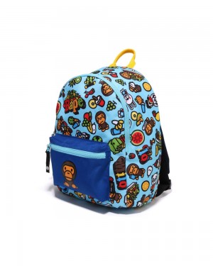 Bape Baby Milo Mixed Fruit Daypack Sonstiges Zubehör Kinder Blau | SRW-315420