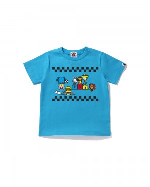 Bape Baby Milo Rennfahrer #3 Oberteile Kinder Blau | OLN-783569