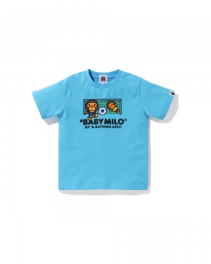 Bape Baby Milo Soccer Oberteile Kinder Blau | JTR-982741