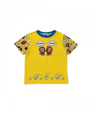 Bape Baby Milo Speech Balloon Milo Lisa Oberteile Kinder Gelb | JWO-964830