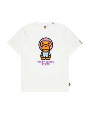 Bape Baby Milo T-shirts Damen Weiß | XLG-034618