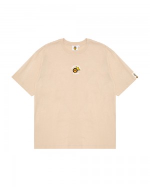 Bape Baby Milo boxy fit T-shirts Damen Beige | JZL-509317