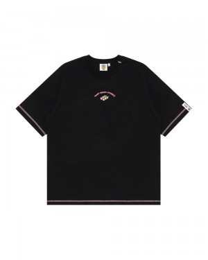 Bape Baby Milo boxy fit T-shirts Damen Schwarz | UQO-308547