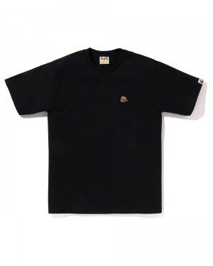 Bape Bee One Point T-shirts Herren Schwarz | DPB-042863