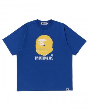 Bape By Bathing Ape T-shirts Herren Königsblau Blau | EAI-207915