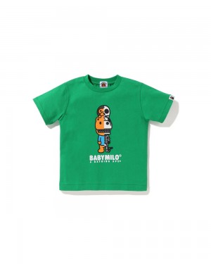 Bape Glow In The Dark Rex Bone Oberteile Kinder Grün | ZUG-032194