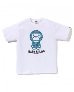 Bape Honeycomb Baby Milo T-shirts Herren Weiß | FMY-368120