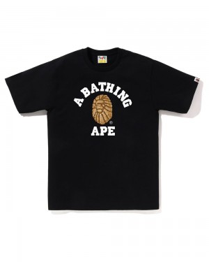 Bape Jewels College T-shirts Herren Schwarz | IME-316594