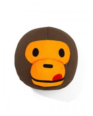 Bape Milo Head plush toy Sonstiges Zubehör Damen Braun | AVQ-957618