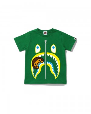 Bape Milo Shark Oberteile Kinder Grün | NCS-784591