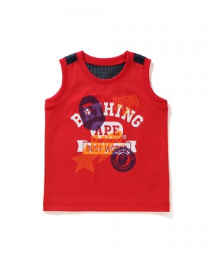 Bape Multi Print tank Oberteile Kinder Hellrot | BCD-150379