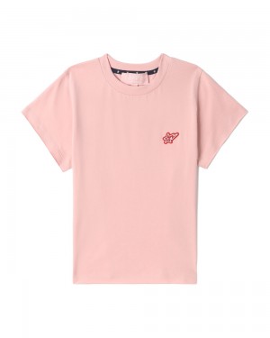 Bape One-point T-shirts Damen Rosa | UGX-501973