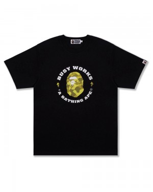 Bape Radiation Busy Works T-shirts Herren Schwarz | LRS-643985