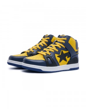 Bape STA 93 HI Sneakers Herren Navy Blau | BMF-931746