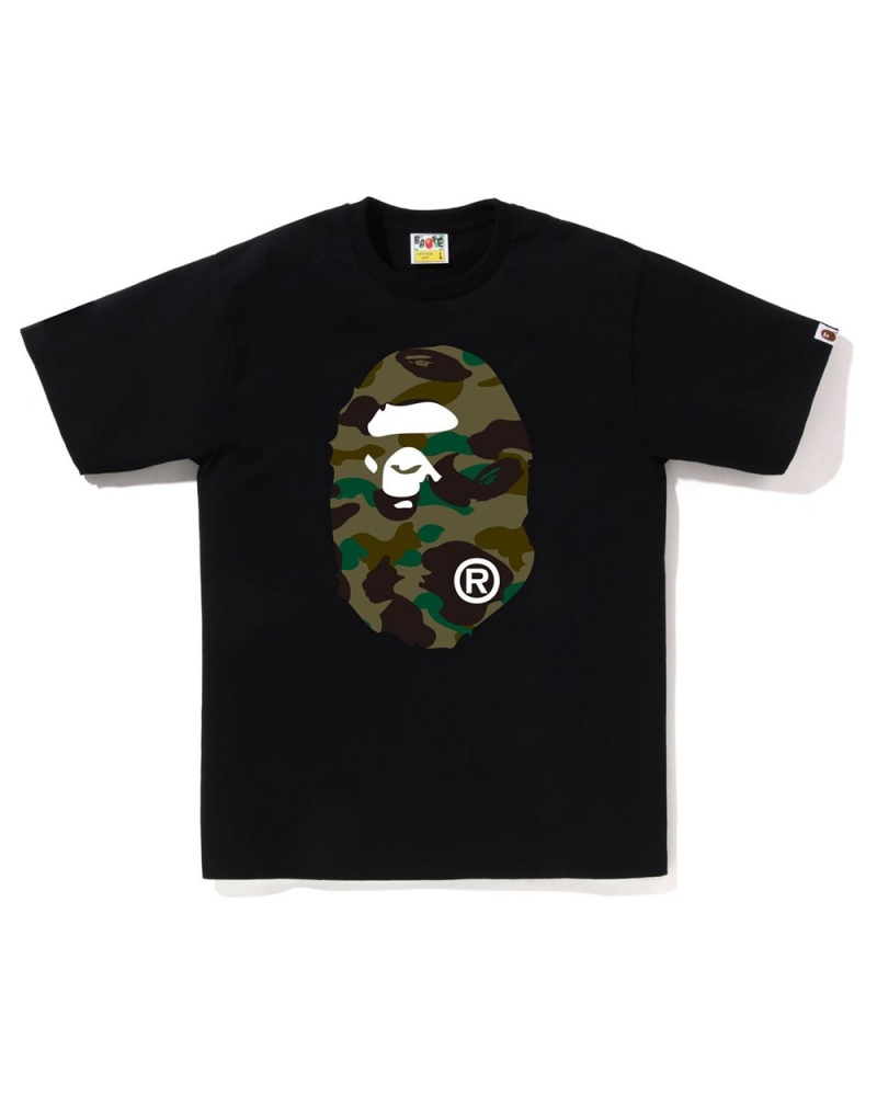 Bape 1st Big Ape Head T-shirts Herren Schwarz | ECZ-763980