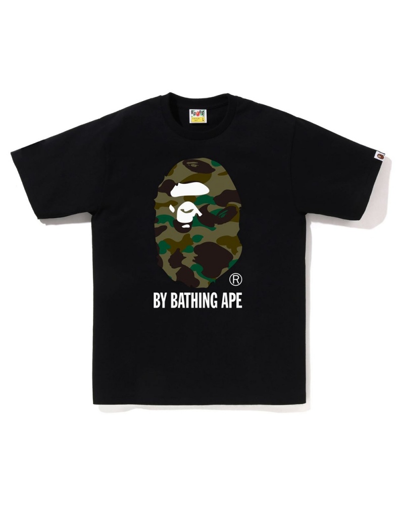 Bape 1st By Bathing Ape T-shirts Herren Schwarz | KML-572481