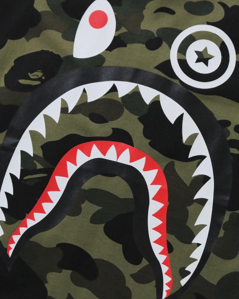 Bape 1st Shark 3/4 Sleeve Oberteile Kinder Grün | WPZ-945827