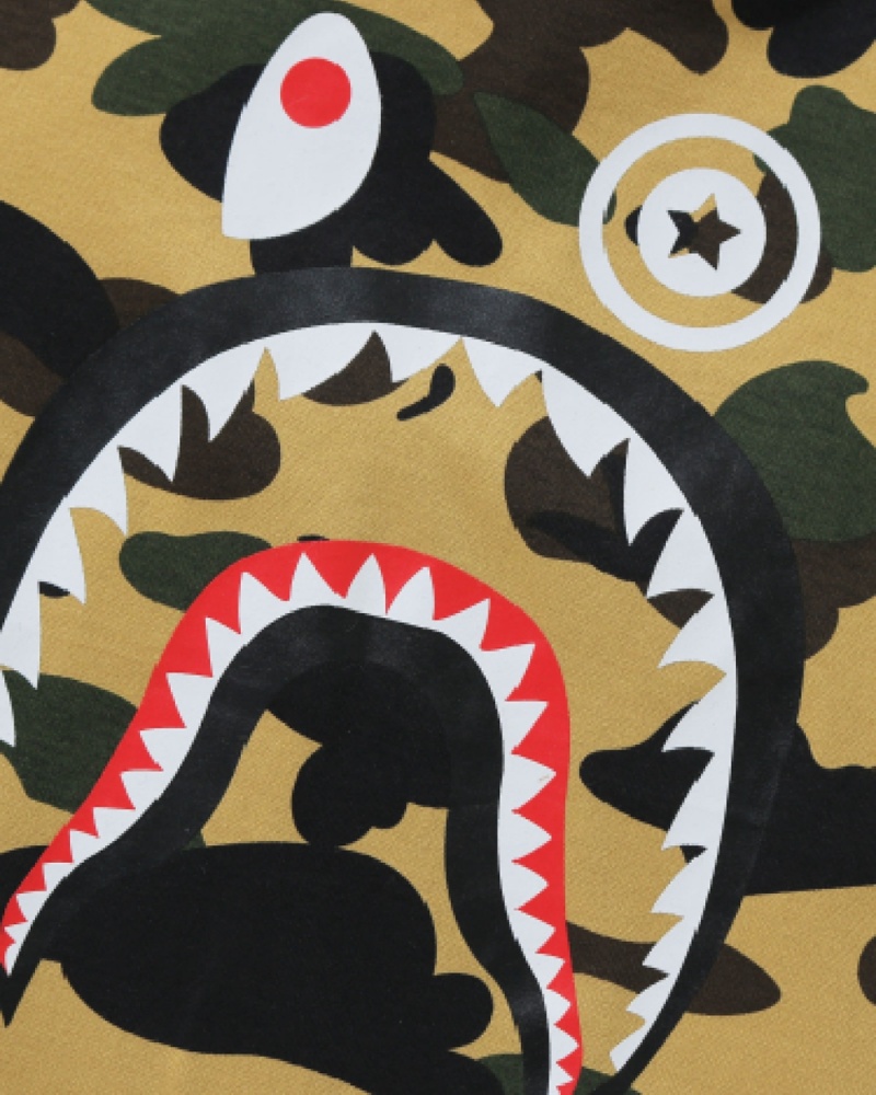 Bape 1st Shark 3/4 Sleeve Oberteile Kinder Gelb | IRS-327108