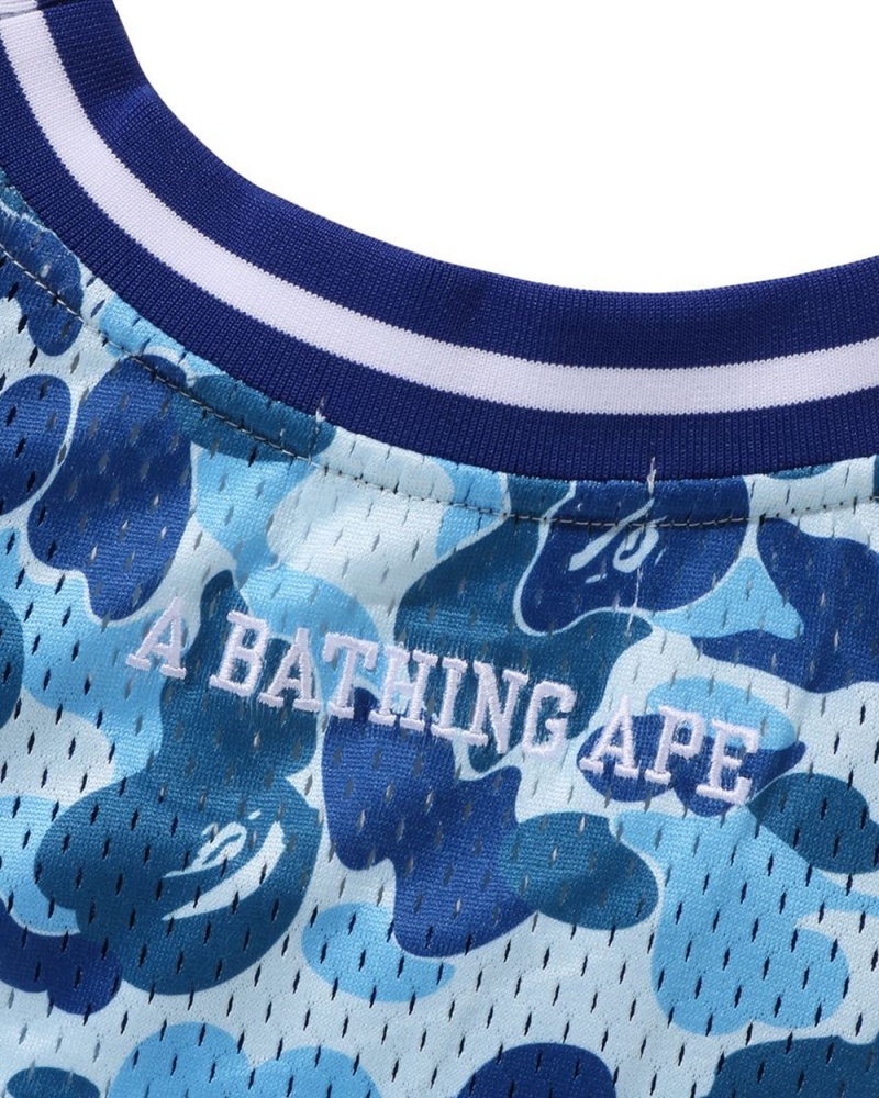 Bape ABC Basketball Tank T-shirts Herren Hellblau | MTZ-357086