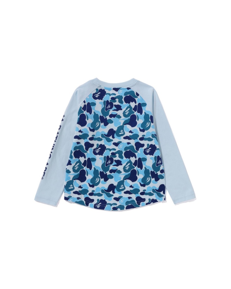 Bape ABC L/S Oberteile Kinder Hellblau | JKF-106287