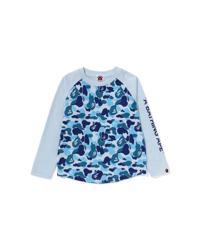 Bape ABC L/S Oberteile Kinder Hellblau | JKF-106287