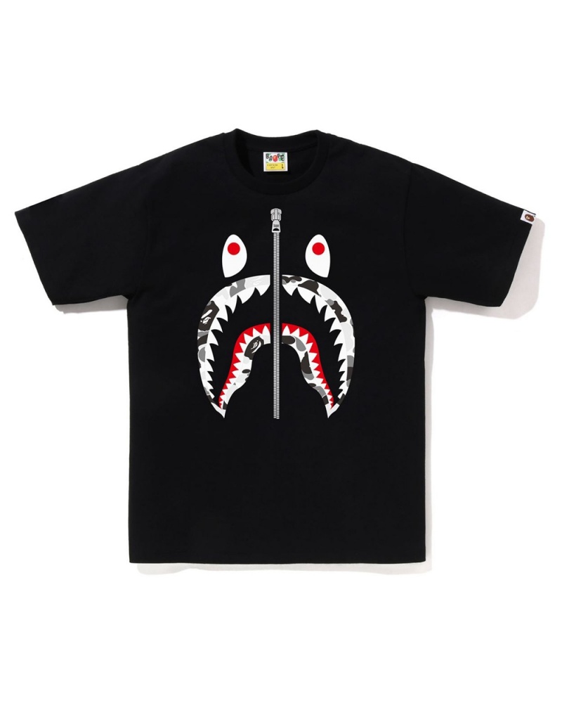 Bape ABC Shark T-shirts Herren Schwarz | FKV-086543