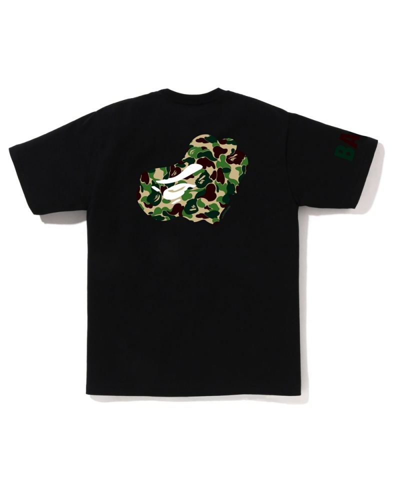 Bape ABC T-shirts Herren Schwarz | UQT-502169