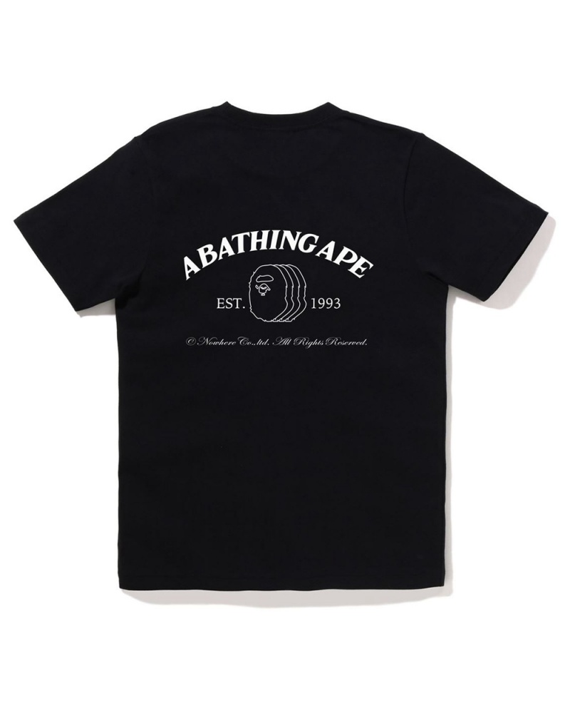 Bape A Bathing Ape #1 T-shirts Damen Schwarz | NID-074835