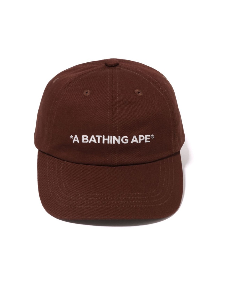 Bape A Bathing Ape 6panel Hüte Herren Schokolade | QAG-510823