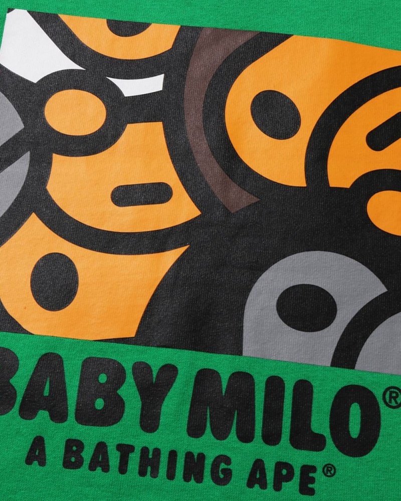 Bape All Baby Milo Mix L/S Oberteile Kinder Mintfarben | GBE-659438