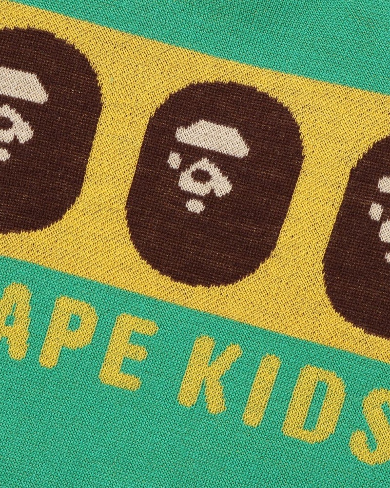 Bape Ape Head Oberteile Kinder Hellgrün | DQE-097485