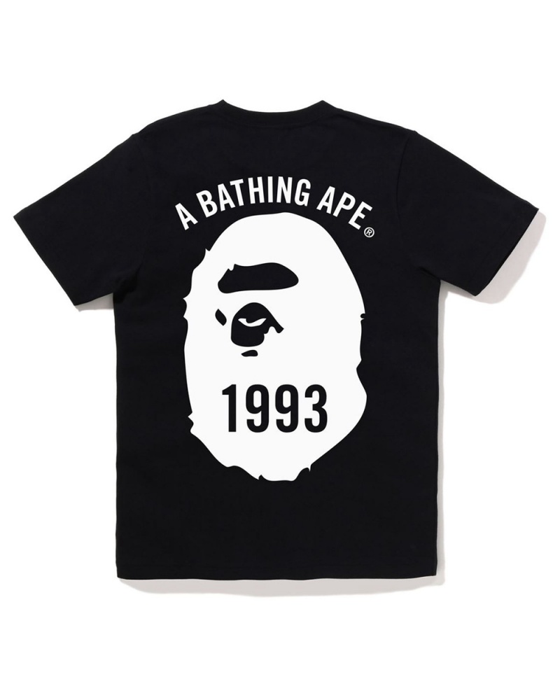 Bape Ape Head One Point #4 T-shirts Damen Schwarz | JKL-486913