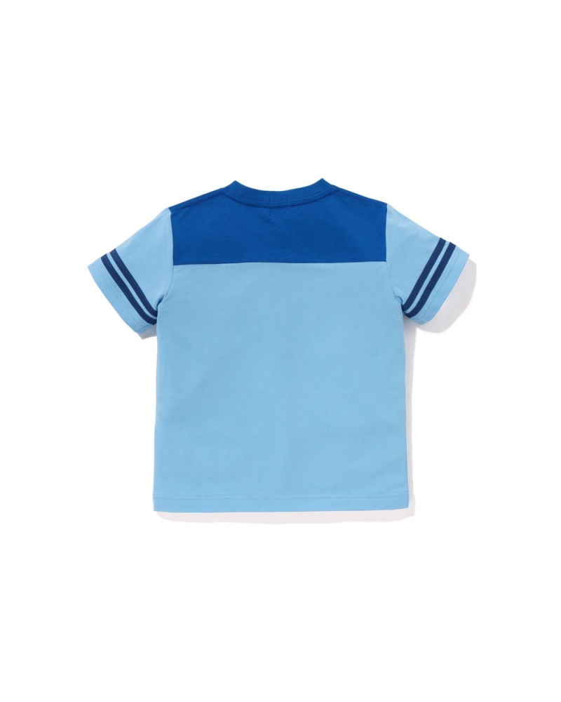 Bape Ape Head Patch Football Oberteile Kinder Hellblau | JUF-156430