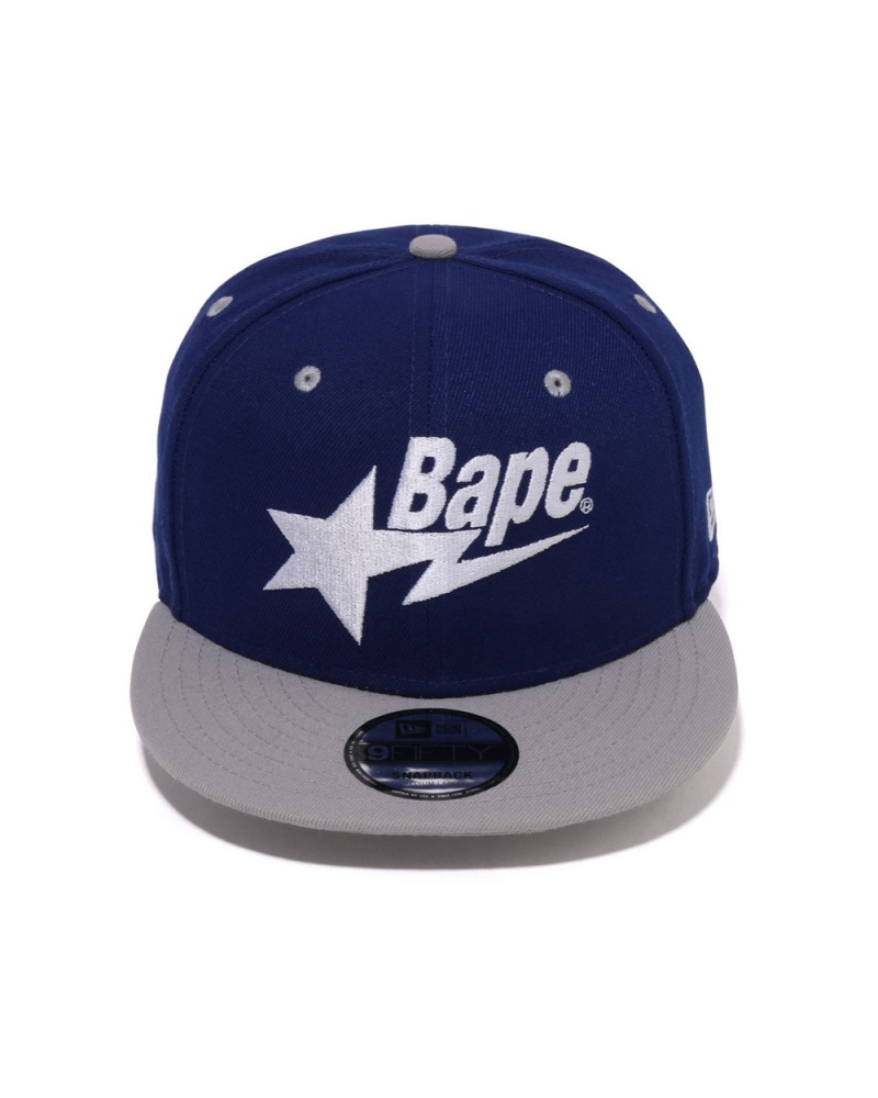 Bape BAPESTA New Era 9fifty Hüte Herren Königsblau Blau | XQR-843760