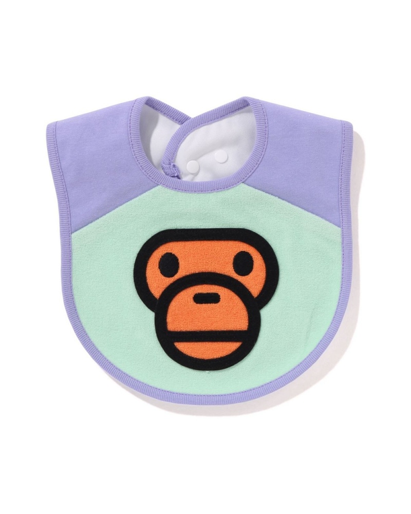 Bape Babies Baby Milo Pile Bib Oberteile Kinder Lila | WDM-702894