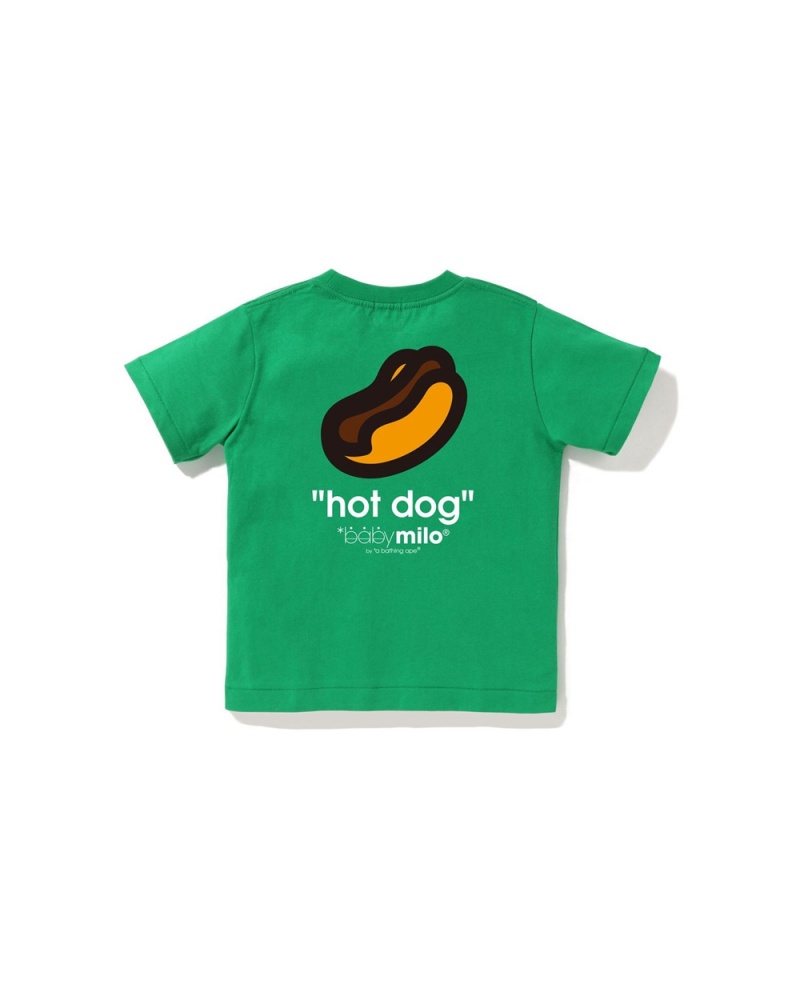 Bape Baby Milo Face Hot Dog Oberteile Kinder Türkis | HZG-089745