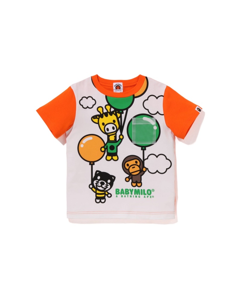 Bape Baby Milo Friends Balloon Oberteile Kinder Orange | ZUD-093125