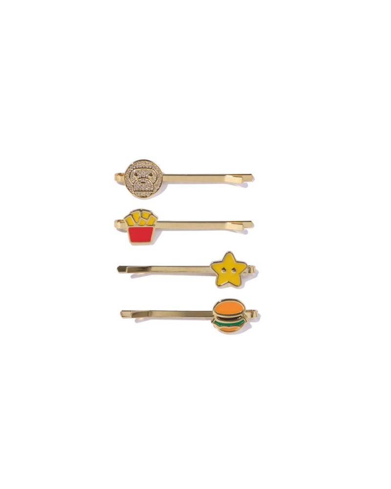 Bape Baby Milo Hairpin Haarschmuck Damen Gold | XZO-523987