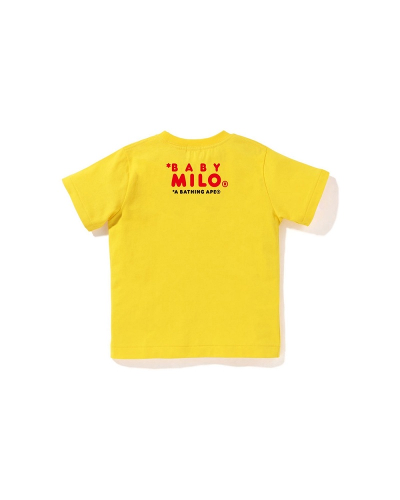 Bape Baby Milo Ice Cream #2 Oberteile Kinder Gelb | QRW-809523