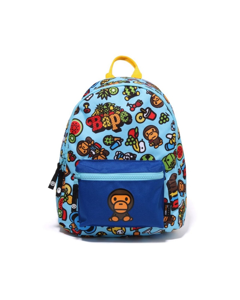 Bape Baby Milo Mixed Fruit Daypack Sonstiges Zubehör Kinder Blau | SRW-315420