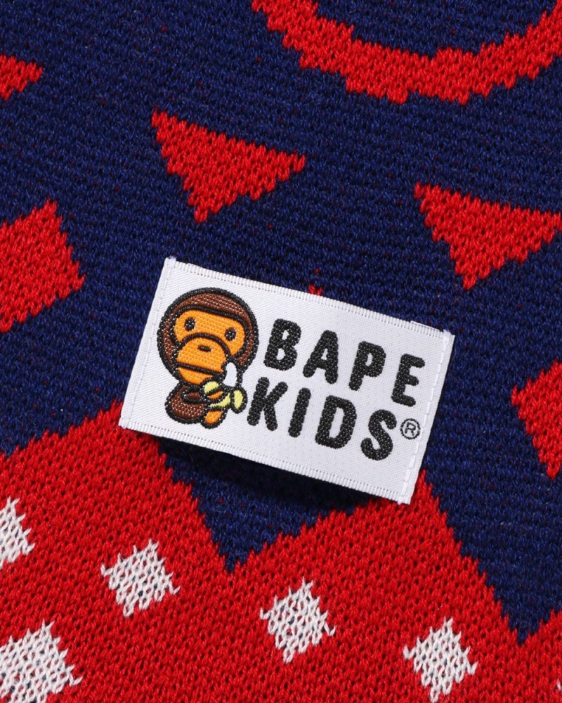 Bape Baby Milo Nordic Scarf Sonstiges Zubehör Kinder Hellrot | DHF-908761