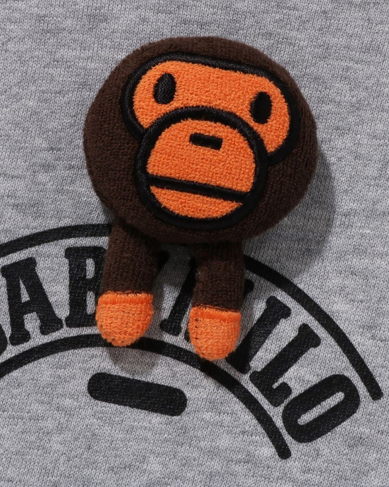 Bape Baby Milo Pullover Hoodie Oberteile Kinder Grau | FHS-576248