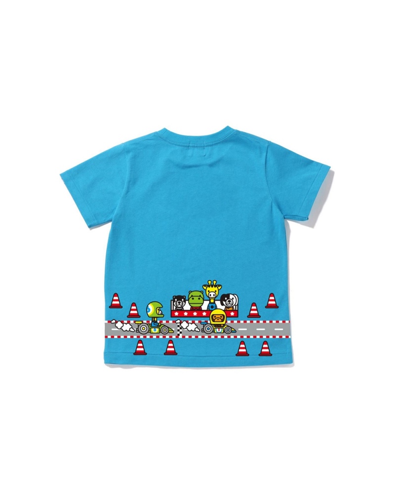 Bape Baby Milo Rennfahrer #6 Oberteile Kinder Blau | EUI-842930